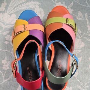 Charlotte Stone Raf platform sandals in the Solimar colorway